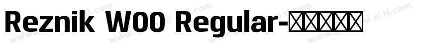 Reznik W00 Regular字体转换